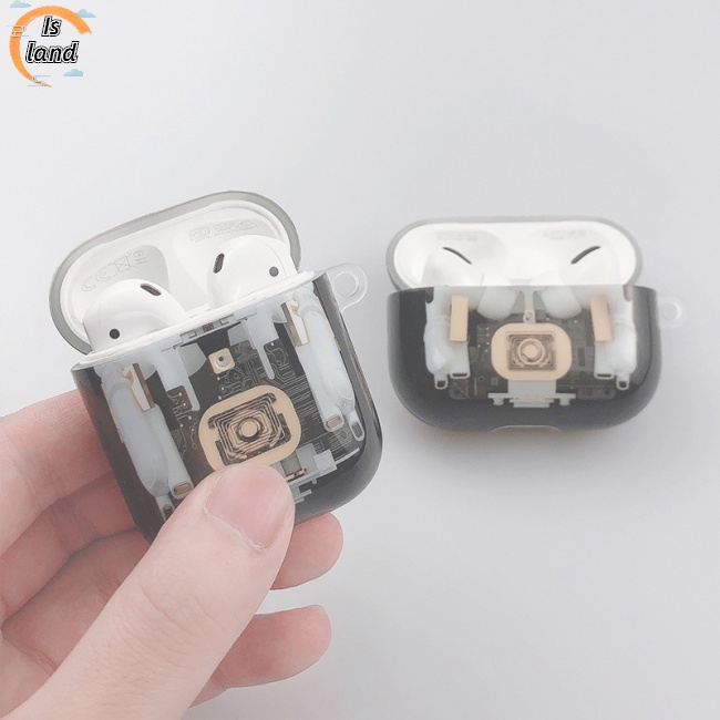 [IS] Vỏ Bảo Vệ Hộp Đựng Tai Nghe Imd Mềm Hình Cấu Trúc Cơ Khí Cho Airpods Pro