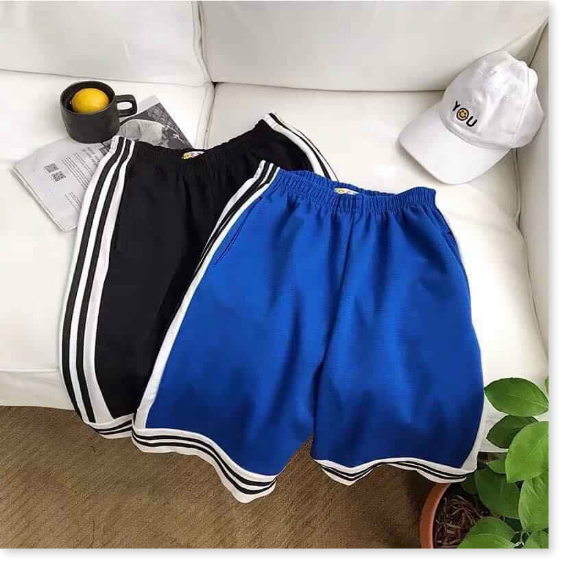 QUẦN SHORT NỮ KẺ SỌC CÁ TÍNH CHẤT THUN CO GIẢN 4 CHIỀU THOÁNG MÁT  THỜI TRANG KME.STORE