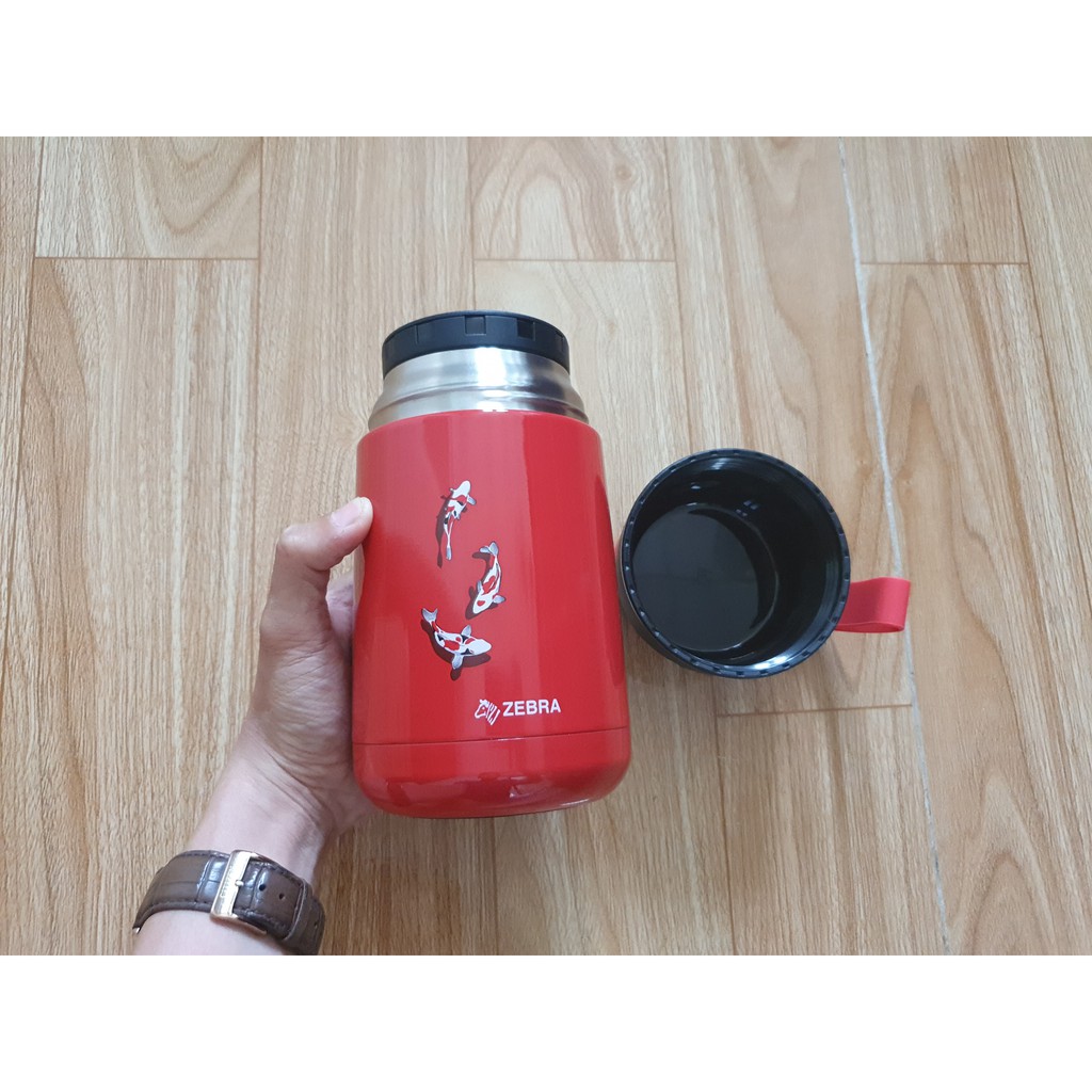 Ca Ù giữ nhiệt Zebra + 650ml + Kim Ngư