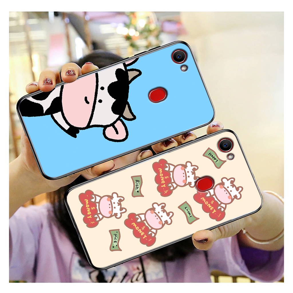 Ốp Lưng OPPO F5-F7 In Hình Bò Sữa Cute, Nhiều Màu Sắc Mới P3