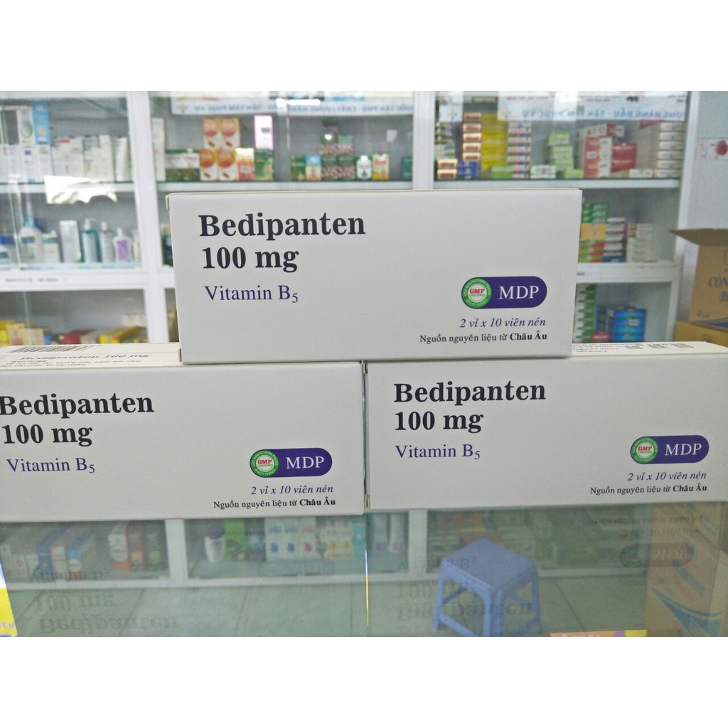 (Chính Hãng) BEDIPANTEN 100MG VITAMIN B5  HỘP 20 VIÊN-Hỗ Trợ Da Tóc Móng Người bạn đáng tin cậy | BigBuy360 - bigbuy360.vn