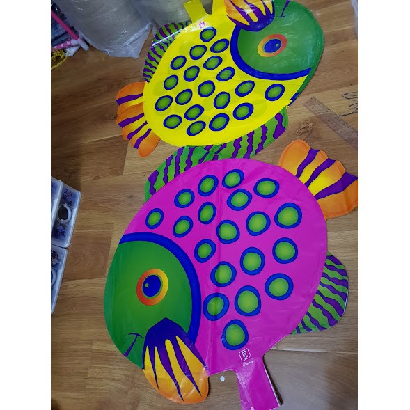 BÓNG BẠC TRUNG HÌNH CÁ CHẤM, CÁ RÔ SIZE 60CM