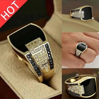 men's ring diamond ring Hip hop ring fashion ring
