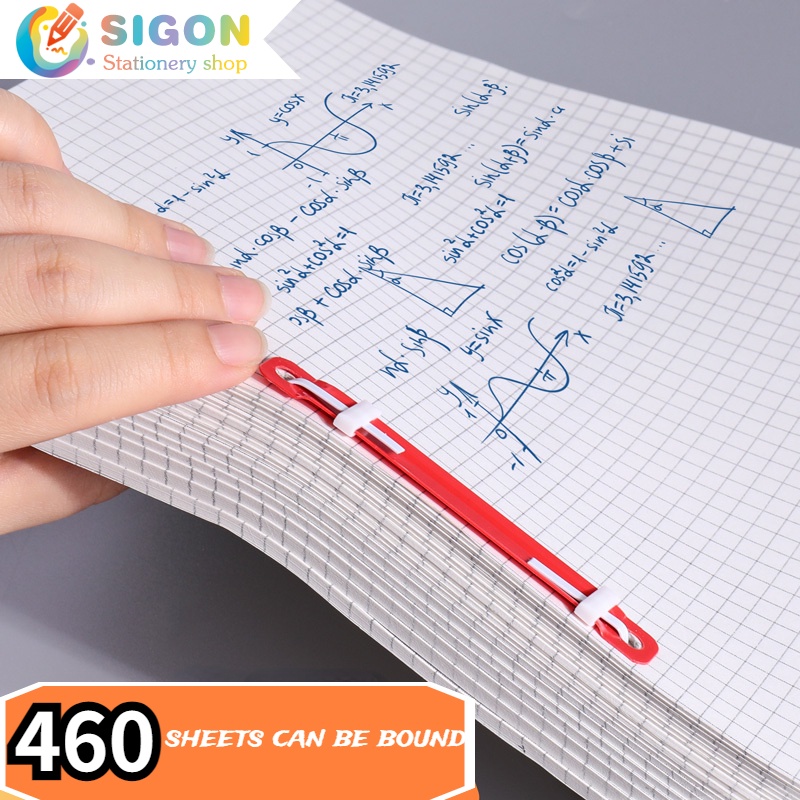 1 Kẹp Cố Định Sách Hai Lỗ Nhiều Màu Sắc Diy