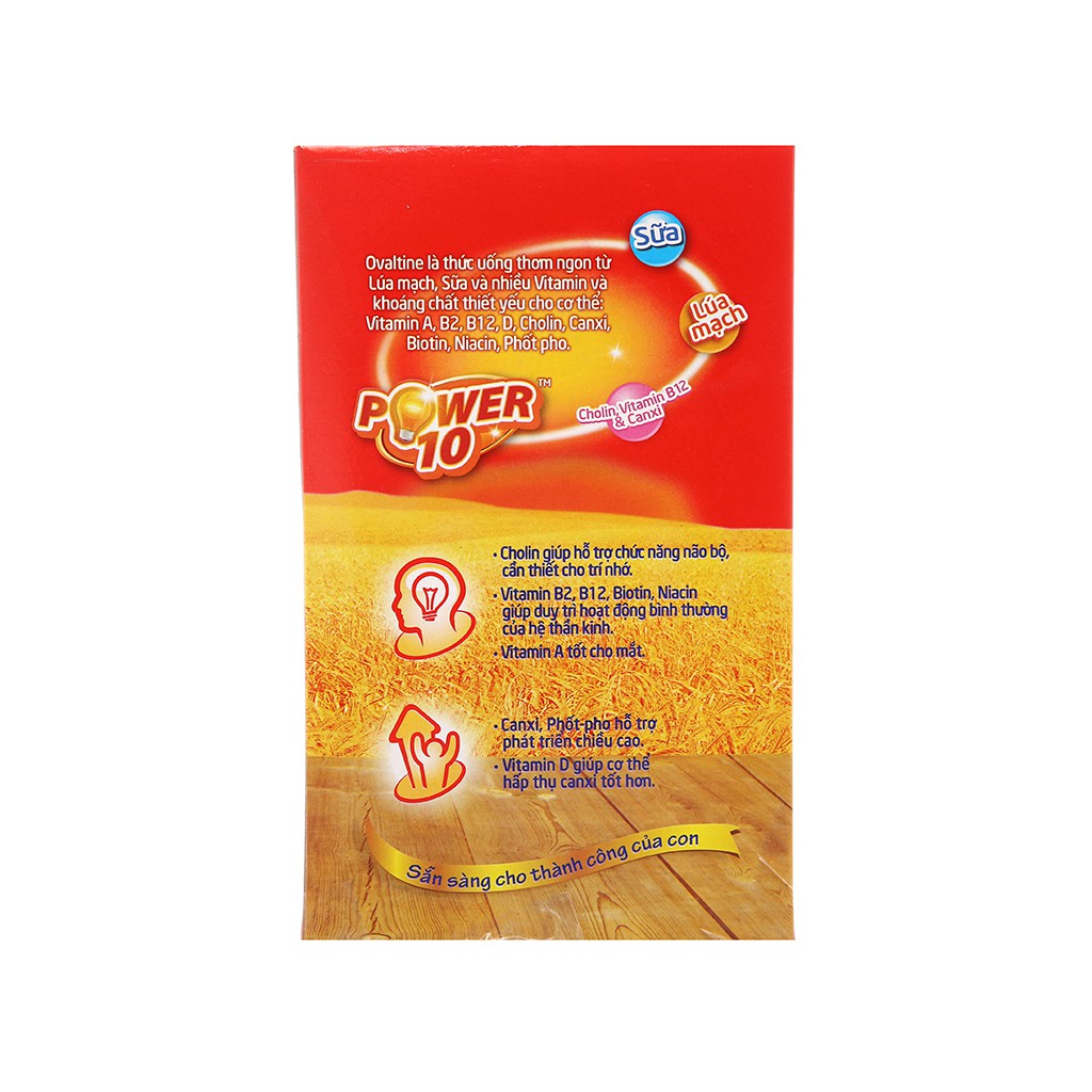 Bột thức uống lúa mạch hương vị socola Ovaltine hộp 285g