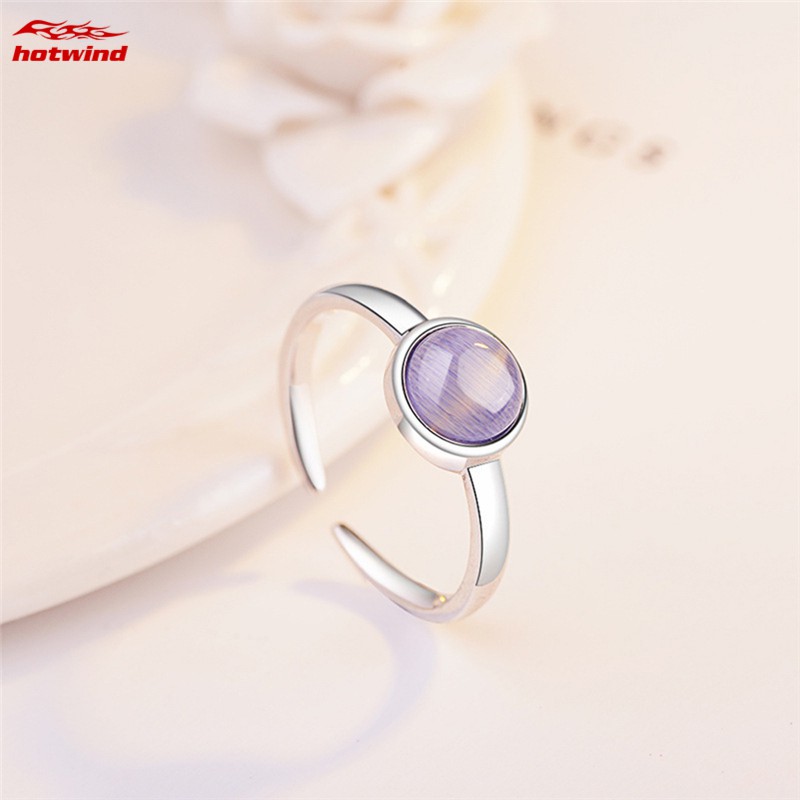 Nhẫn Đá Mặt Trăng Đơn Giản Cho Nữ