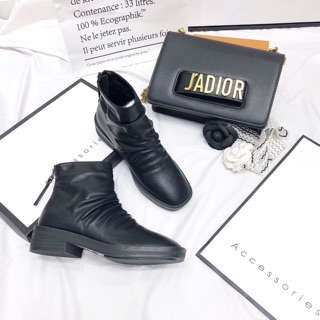 Giày boot nhăn cổ fullbox