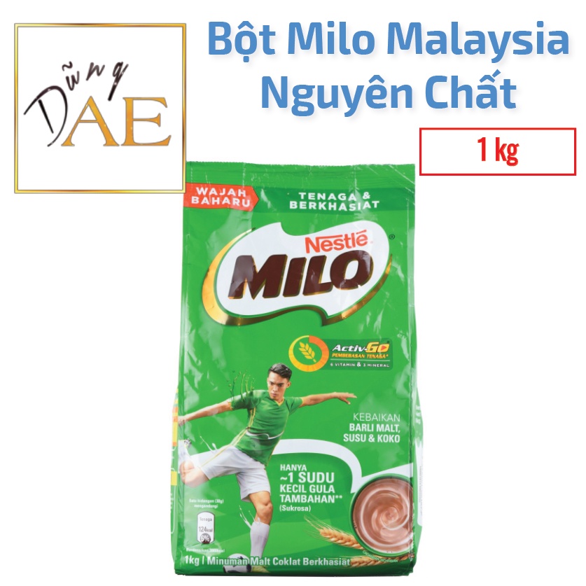 Milo Sữa Bột Nguyên Chất Nestle Milo Malaysia - Bịch 1 Kg