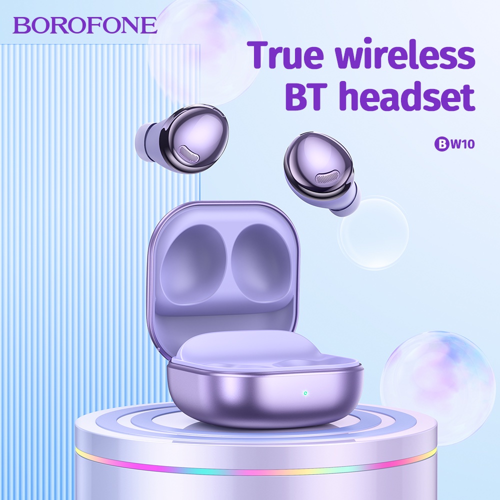 Tai nghe nhét tai BOROFONE BW10 TWS Tai nghe Bluetooth 5.1 không dây có điều khiển cảm ứng âm thanh nổi Tai nghe cho điện thoại di động Android và Tai nghe thể thao giảm tiếng ồn Tai nghe có mic
