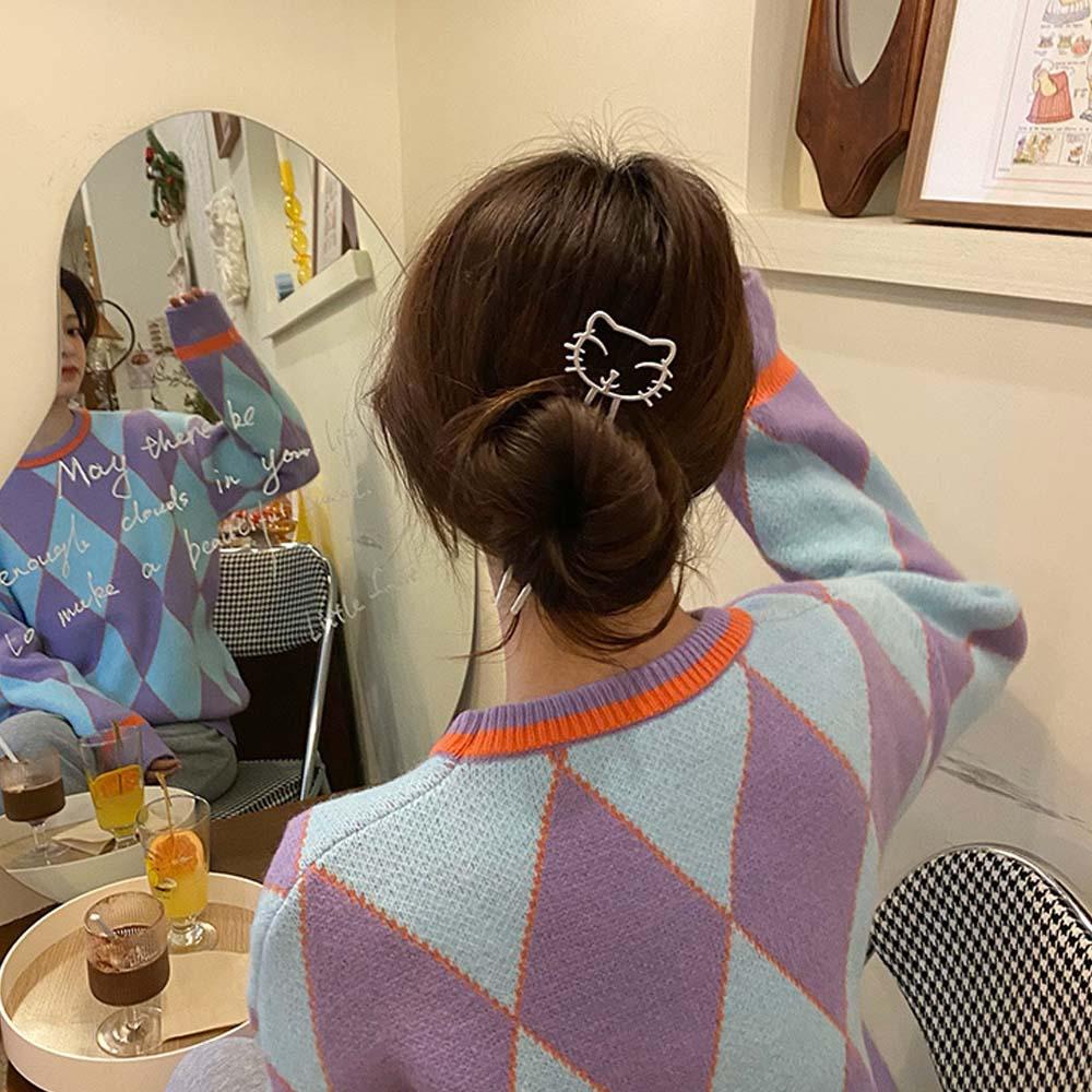 Trâm cài tóc hình mèo dễ thương cho nữ BACK2LIFE