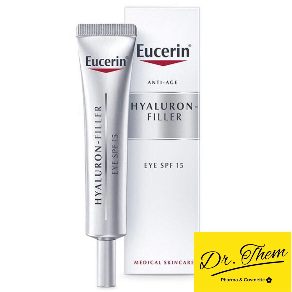 tuan102 ✅[CHÍNH HÃNG] Kem Mắt Eucerin Hyaluron Filler Eye Cream Spf15 15ml tuan102