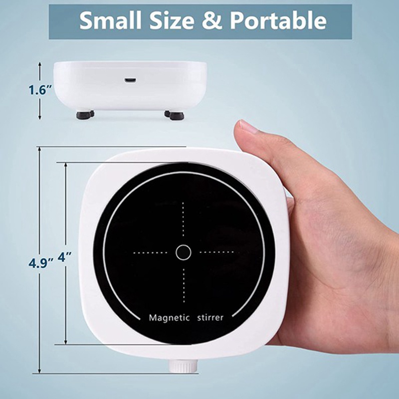 Máy Khuấy Trộn Mini Từ Tính 2L 2000RPM Cho Phòng Thí Nghiệm