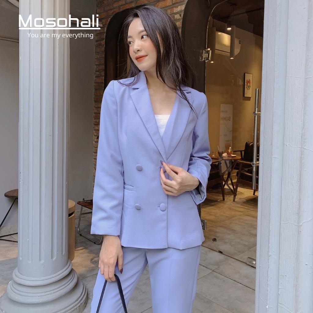 Set vest nữ,áo vest nữ Annas phong cách cơ bản trẻ trung năng động thiết kế MOSOHALI (áo vest + quần âu) | BigBuy360 - bigbuy360.vn