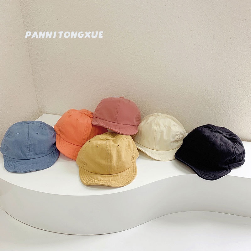 Mũ Lưỡi Trai Mềm Thoáng Khí Màu Kẹo Đơn Giản Thời Trang Mùa Hè Cho Bé