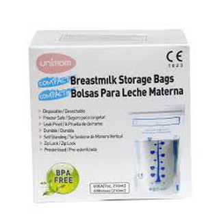 HỘP 60 TÚI ĐỰNG SỮA MẸ UNIMOM HÀN QUỐC 210MI