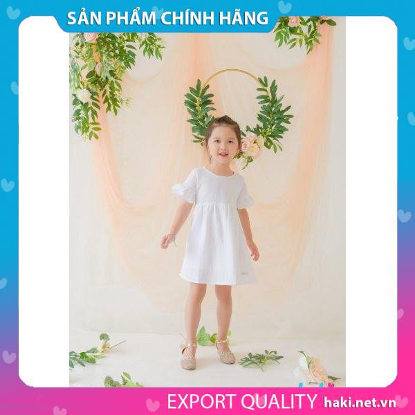 Váy bé gái thô cánh tiên HAKI - trắng