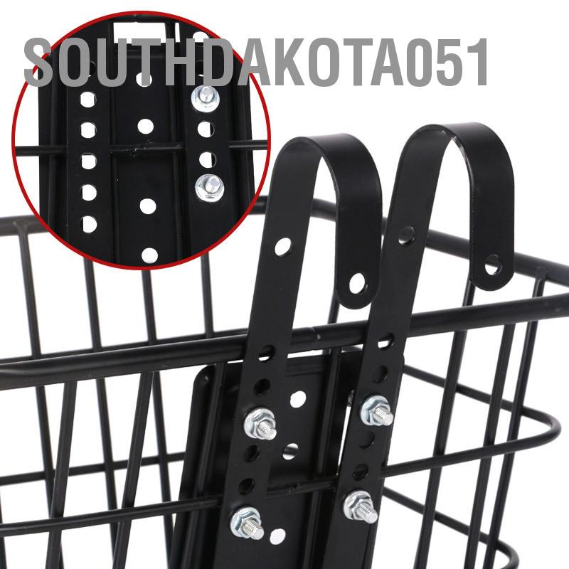 Southdakota051 Treo Rổ Xe đạp Đậm chất điện Có thể điều chỉnh Khung phía trước Đa chức năng Móc nhả nhanh