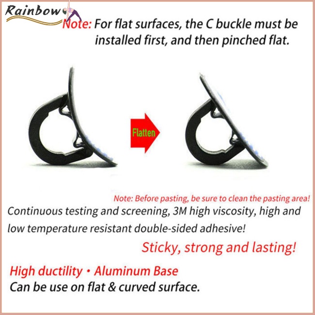 Bộ 6 Kẹp Chữ C Bằng Hợp Kim Nhôm Cố Định Ống Dẫn Dầu Cho Xe Đạp