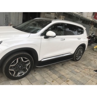 bậc lên xuống xe santafe