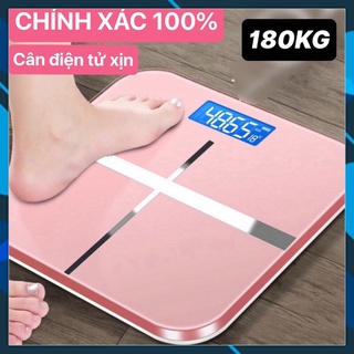 Cân điện tử kính cường lực cân sức khỏe gia đình tải trọng 180kg