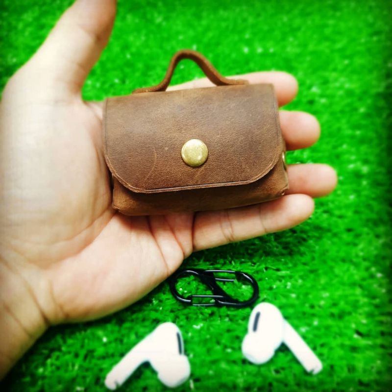 BAO DA AIRPOD PRO (DA THẬT) HANDMADE