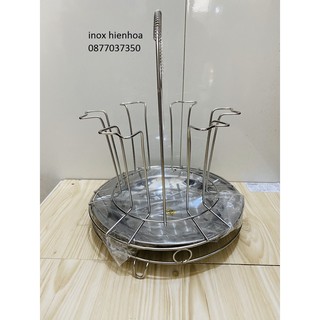 Khay úp cốc inox
