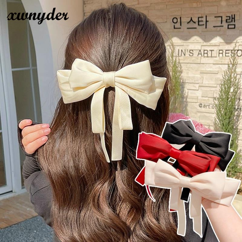 Kẹp Tóc Đính Nơ Ruy Băng Xinh Xắn