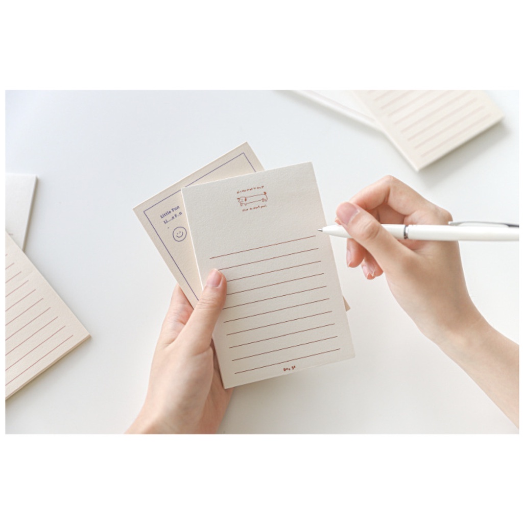 Giấy note - Set 30 tờ Memo Pad, Word Pad nhiều màu