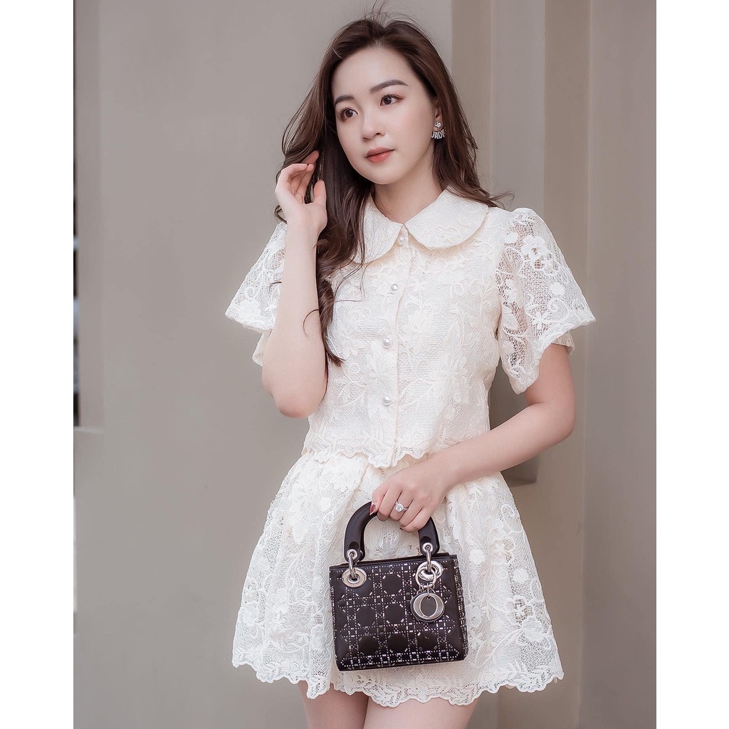 Túi Xách Nữ Lady ĐÁ Cao Cấp xách tay, dây xích + dây da đeo chéo L01108 LAROSE