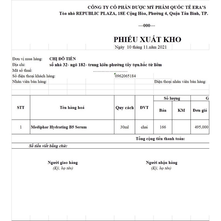 (hàng nhập khẩu) Mediphar Hydrating b5 serum phục hồi da,cấp ẩm sáng da 30ml