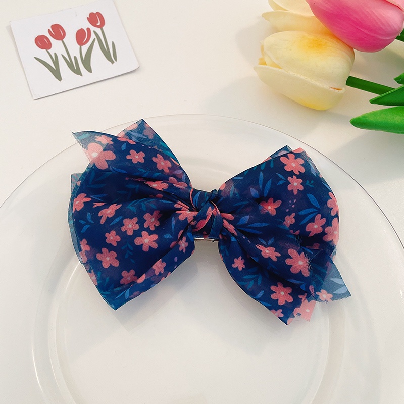 Kẹp Tóc Đính Nơ Hoa Nhỏ Kiểu Hàn Quốc Dễ Thương Cho Bé Gái