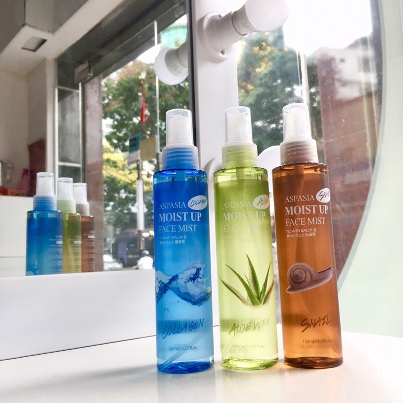[CHÍNH HÃNG 100%] Xịt khoáng Aspasia Nha đam/Collagen trắng da giữ ẩm_ Hàng Korea | BigBuy360 - bigbuy360.vn