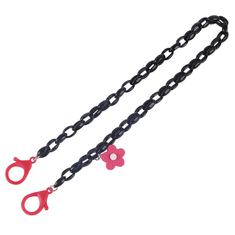 Dây acrylic đeo cổ hình hoa nhiều màu giữ khẩu trang tiện lợi