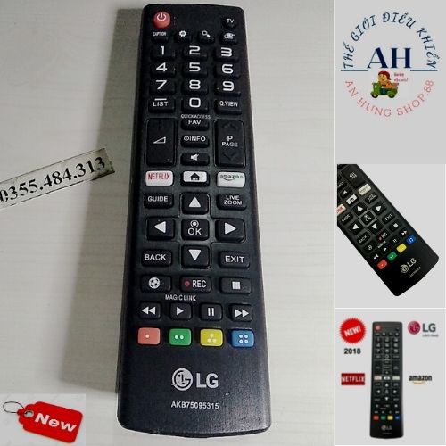 Remote Tivi LG, Nhỏ Gọn,Phím Mềm,Rõ,Sắc Nét,Pin AAA,Nhựa ABS, Tương Thích 100% Các Dòng Tivi LCD, Plasma, LED đời cũ.