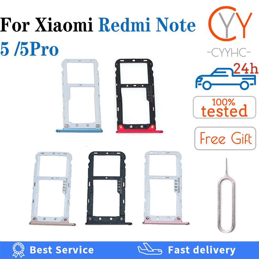 Mới Khay Đựng Thẻ Sim Thay Thế Chất Lượng Cao Cho Xiaomi Redmi Note 5 / 5pro Note5