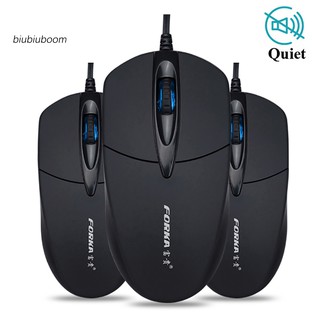 Bm♠v9 ergonomic silent click 1200dpi 3 buttons optical office home usb wired mouse