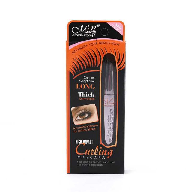 Bộ 3 món trang điểm mắt với mascara dày mi không lem, chì kẻ mắt 2 màu đen và nâu M.N Curling High Impact | BigBuy360 - bigbuy360.vn