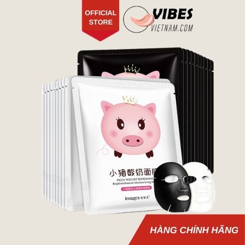 Mặt nạ giấy sữa chua heo - Dưỡng ẩm thải độc phục hồi da vibesvietnam