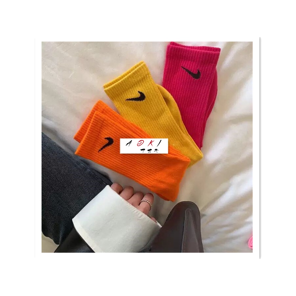 Aoki-Tất vớ mẫu Nike nhiều màu dành cho nam và nữ
