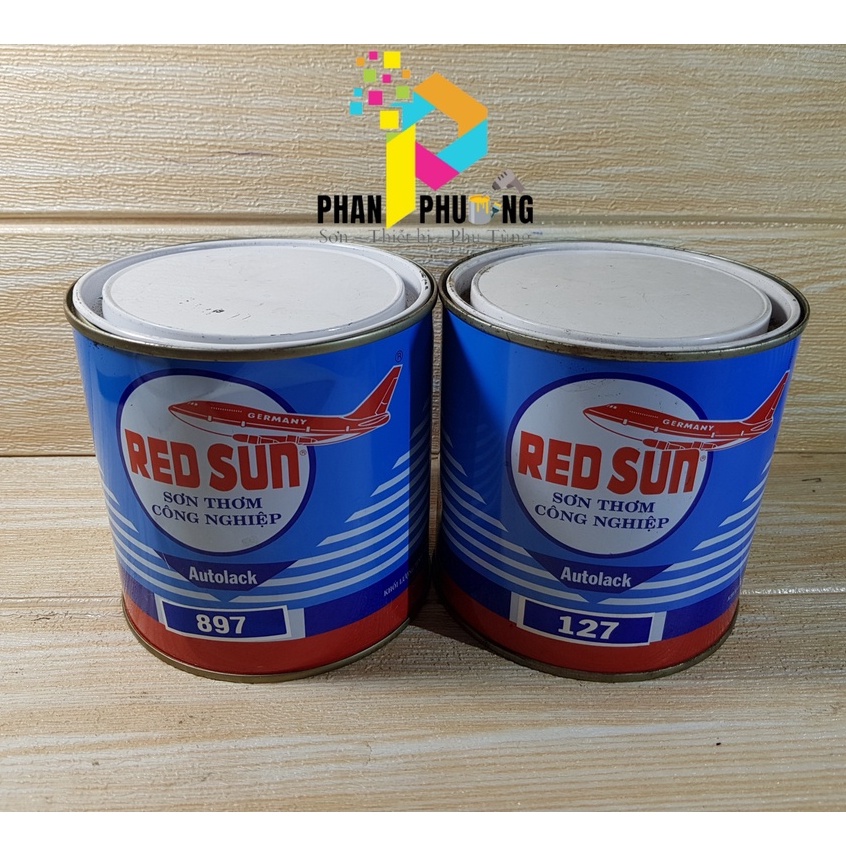 _ LÓT XÁM_ SƠN THƠM CÔNG NGHIỆM RED SUN AUTOLACK _ 900GR