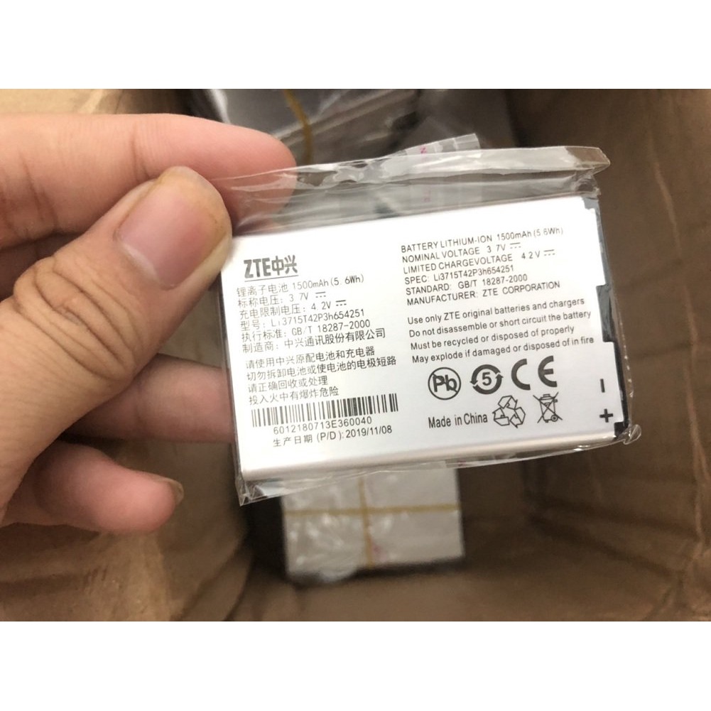 Pin Thay Thế Dùng Cho Bộ Phát Wifi ZTE MF65,R205,R206,R207,R208,R209 Siêu Bền -Pin Chuẩn