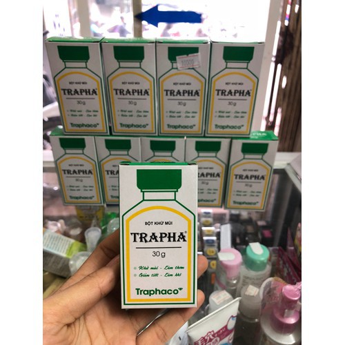 BỘT KHỬ MÙI HÔI CHÂN, GIÀY - TRAPHA 30g - Nhà thuốc Nhật Thành