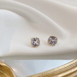 High Quality Korean Style Square Zircon Earrings