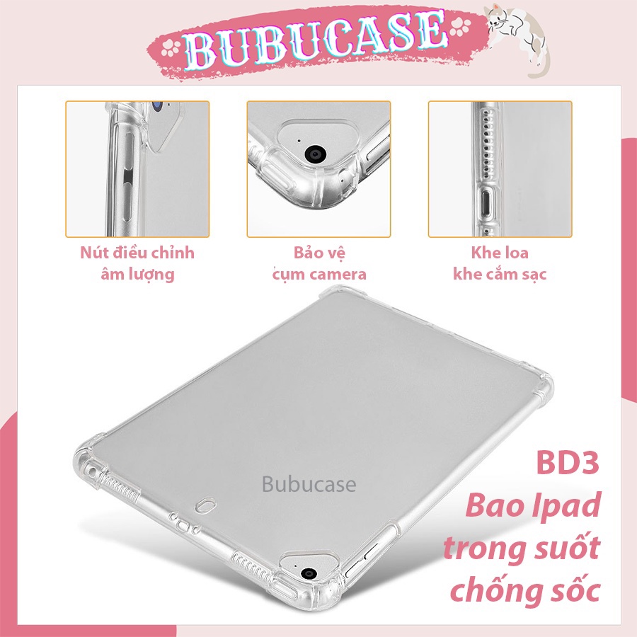 Bao Da / Ốp Dẻo Dành Cho Ipad Pro 12.9 Năm 2020 2021 - Tự Động Bật / Tắt Máy Khi Đóng Case
