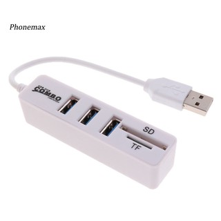 Đầu Đọc Thẻ Nhớ 3 Cổng Usb 2.0 Sd / Tf