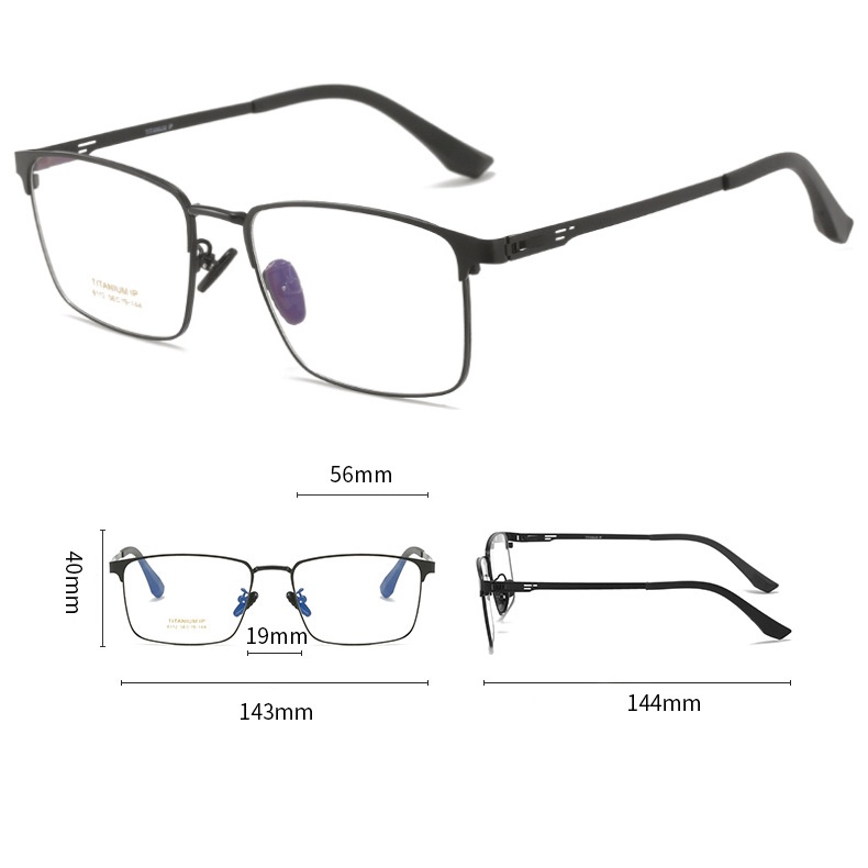 Mắt Kính Siêu Nhẹ Thoải Mái Bằng Titan PT079 Dành Cho Nam