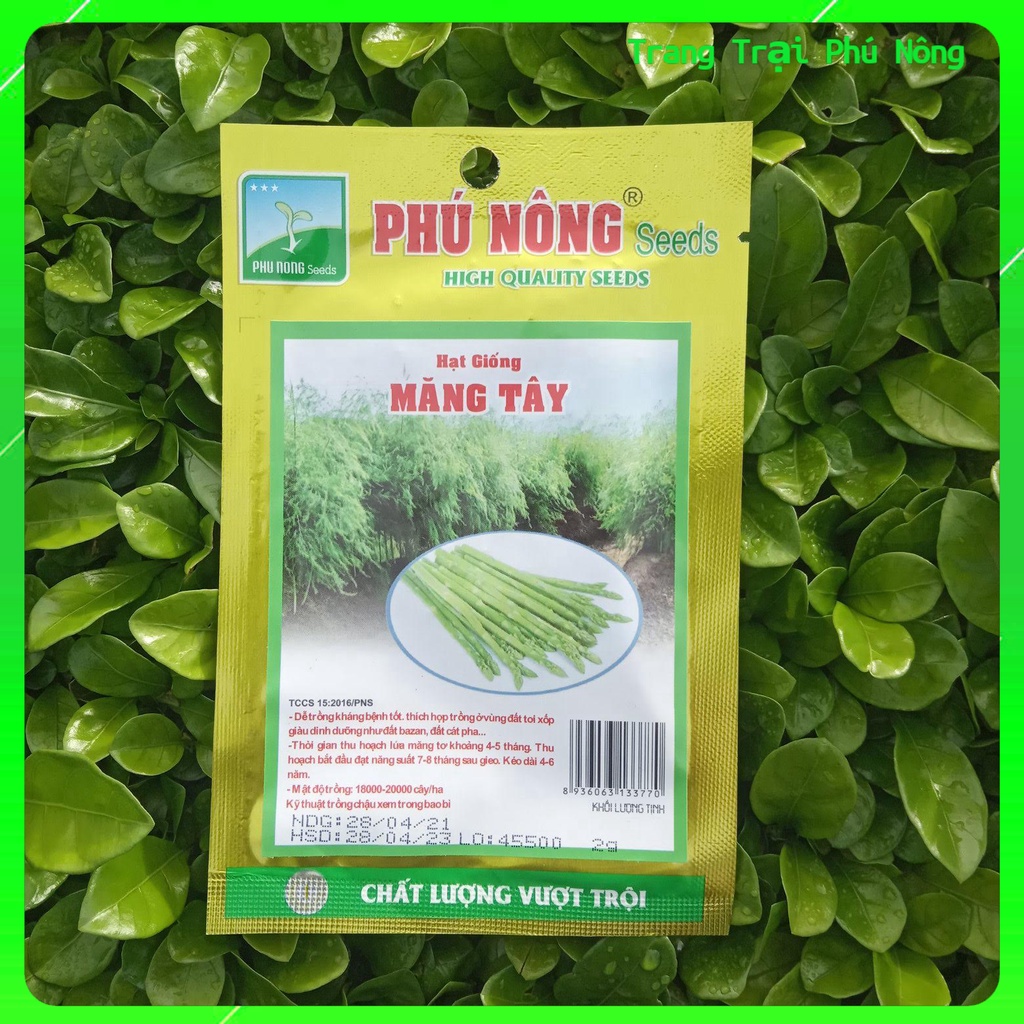 Hạt Giống Măng Tây Phú Nông - Gói 2g