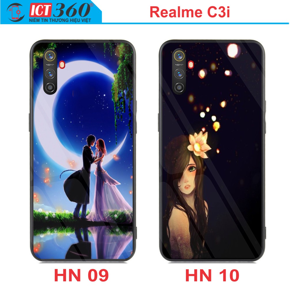 Ốp Lưng Kính Nano Realme C3I Phủ Bóng - in theo yêu cầu