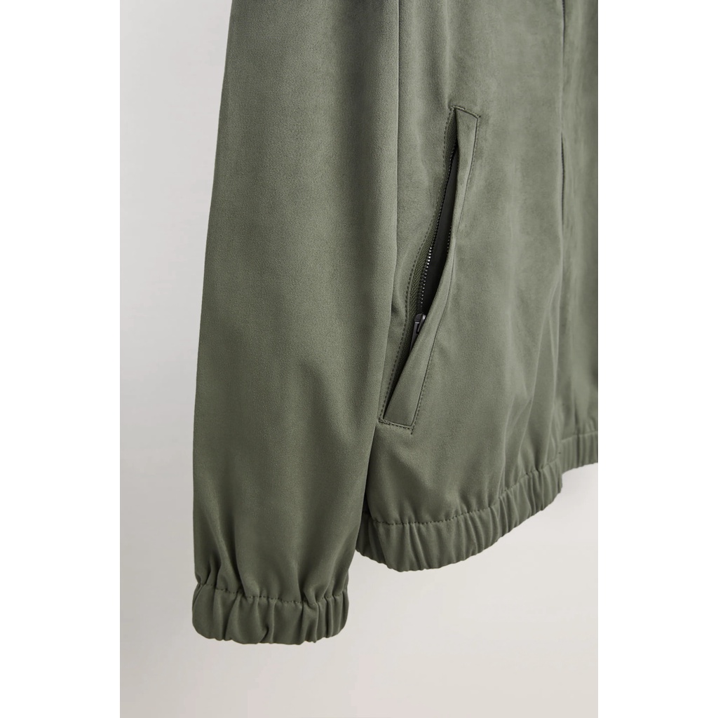 Áo Khoác Da Lộn Hai Màu