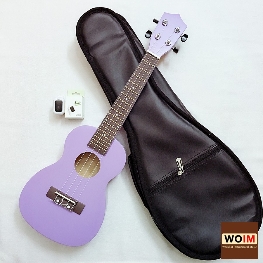 Đàn Ukulele Concert Woim 33A19 Size 23 Tặng Kèm Bao Da Cao Cấp Và Máy Lên Dây Điện Tử (Tuner)